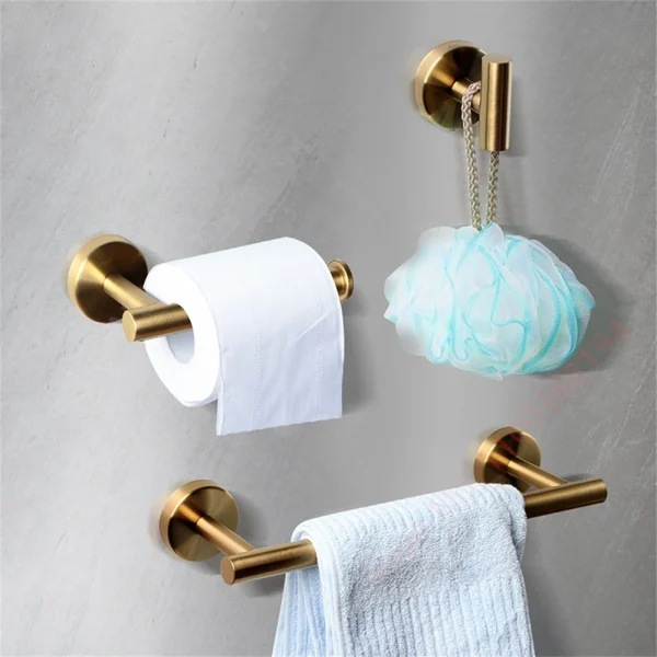 Wall Mount Toilet Towel Paper Holder Adhesive Black Silver Kitchen Roll Paper Stand Hanging Napkin Rack Bathroom Accessories WC 5