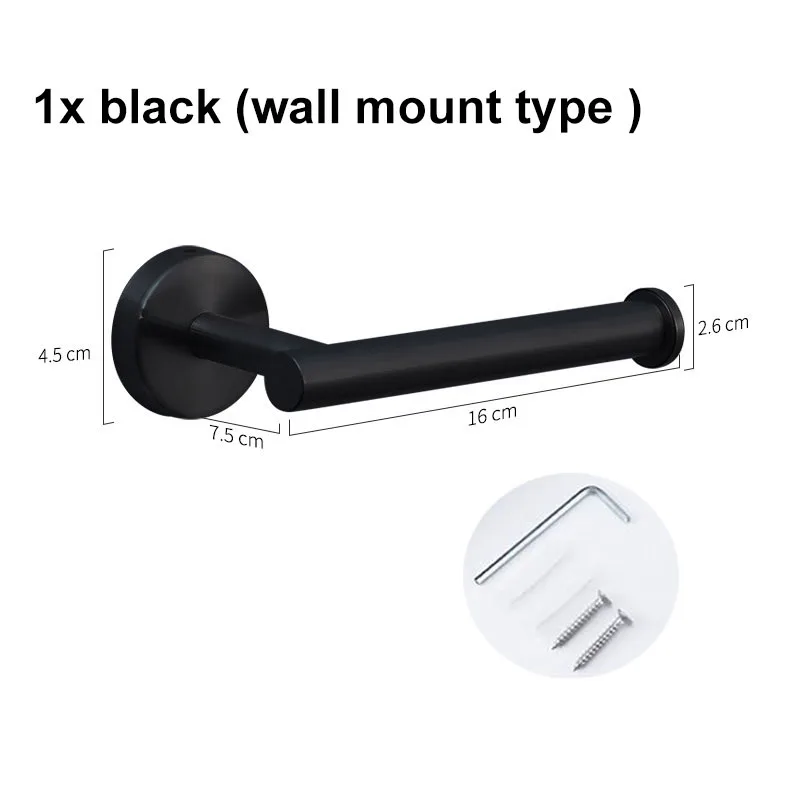 1x black wall mount