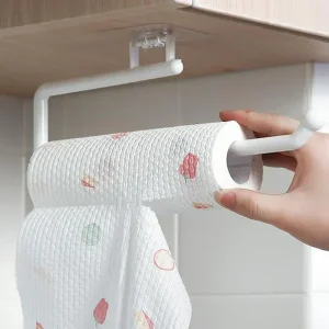 Adhesive Toilet Paper Holder Stainless Steel Wall Mount Kitchen Roll Towel Rack Napkin Dispenser Absorbent Stand Tissue Hanger 1