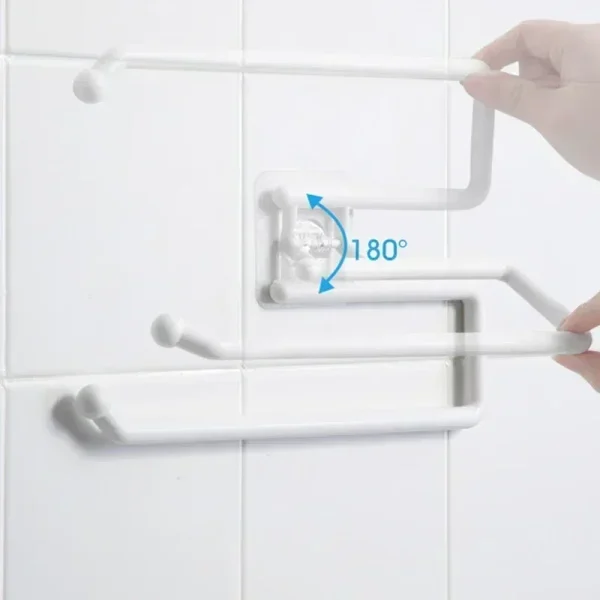 Adhesive Toilet Paper Holder Stainless Steel Wall Mount Kitchen Roll Towel Rack Napkin Dispenser Absorbent Stand Tissue Hanger 6