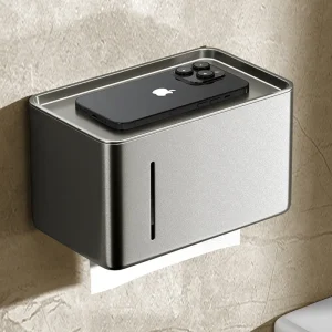 Bathroom Toilet Paper Box Punch-free Waterproof Wall-mounted Toilet Roll Holder Paper Towel Paper Box Toilet Paper Storage Rack 1