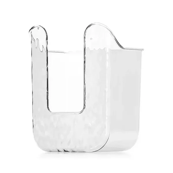 Plastic Wall Mounted Tissue Box Self-adhesive Punch Free Paper Towel Holder Upside Down Space-saving Napkin Container Bathroom 2