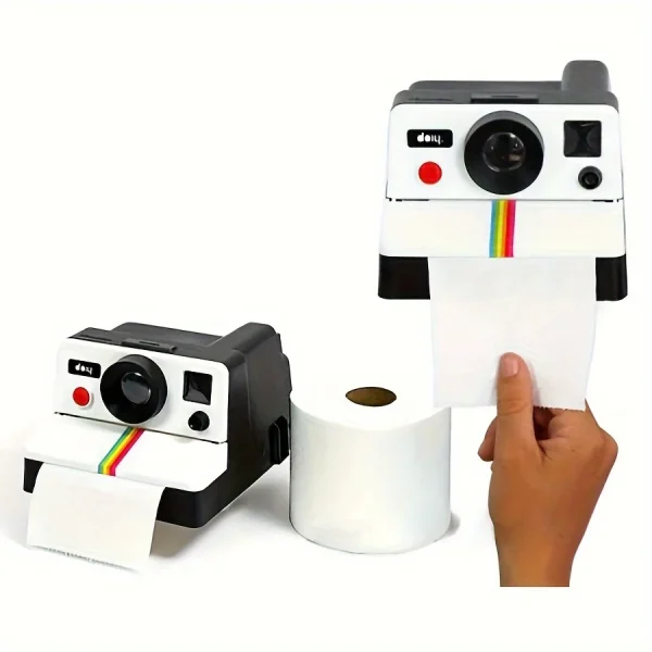 1Pcs Retro Film Camera Shape Creative Tissue Boxes Bathroom Toilet Roll Paper Holder Box Home Decoration 2