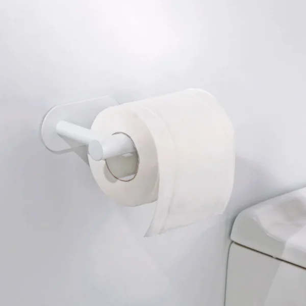 White Paper Holder Adhesive Stainless Steel Black Brushed Gold Wall Mounted Bathroom Toilet Paper Towel Hanger WC Tissue Rack 2
