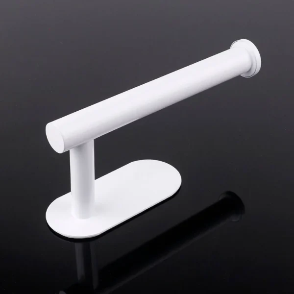 White Paper Holder Adhesive Stainless Steel Black Brushed Gold Wall Mounted Bathroom Toilet Paper Towel Hanger WC Tissue Rack 5
