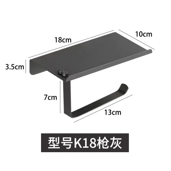 Wall Mounted Stainless Steel Bathroom Toilet Paper Holder with Towel Roll Shelf Tissue Rack Box Holders Organizer New 4