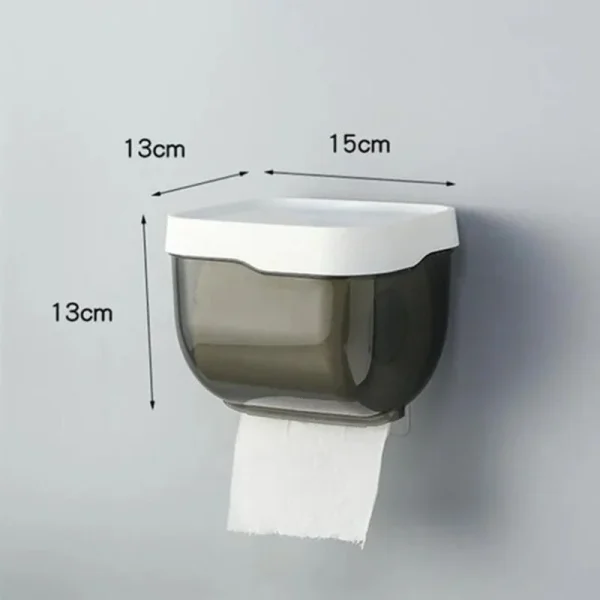 Punch-free Toilet Paper Holder Box Waterproof Storage Toilet Paper Storage Rack Paper Towel Kitchen Bathroom Storage Box 6