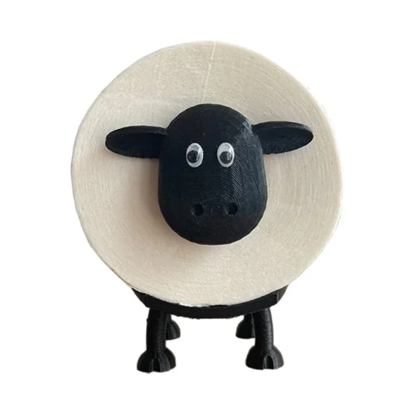 Sheep Toilet Paper Holder Resin Lovely Sheep Tissue Box Stackable for Home Bathroom Vanity Night Stands 2