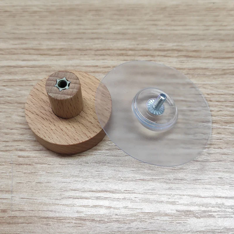 Round wooden hook