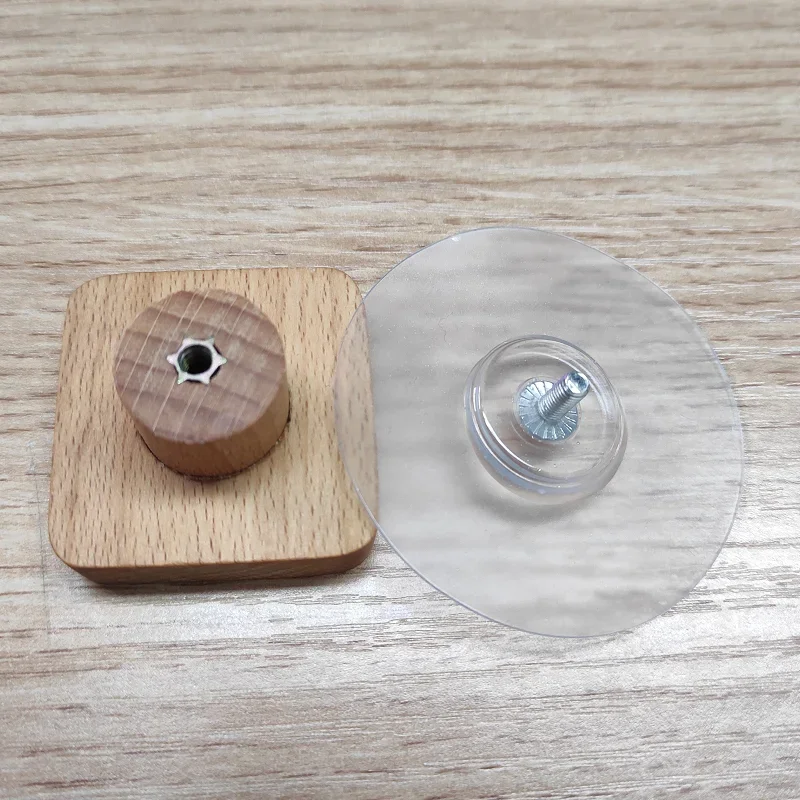 Square wooden hook