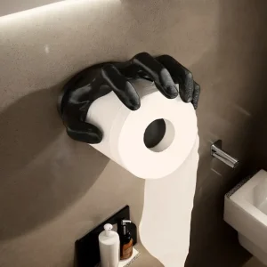 1 PC Bathroom Toilet Paper Decoration Box Gothic Style Black Witch Hand Creative Design Halloween Home Decoration Craft 1