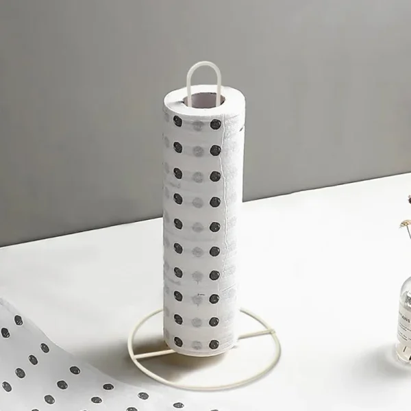 Stainless steel paper towel holder, durable and versatile wrap paper storage rack for kitchen, bathroom and living room 2