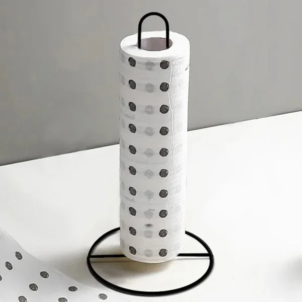 Stainless steel paper towel holder, durable and versatile wrap paper storage rack for kitchen, bathroom and living room 5