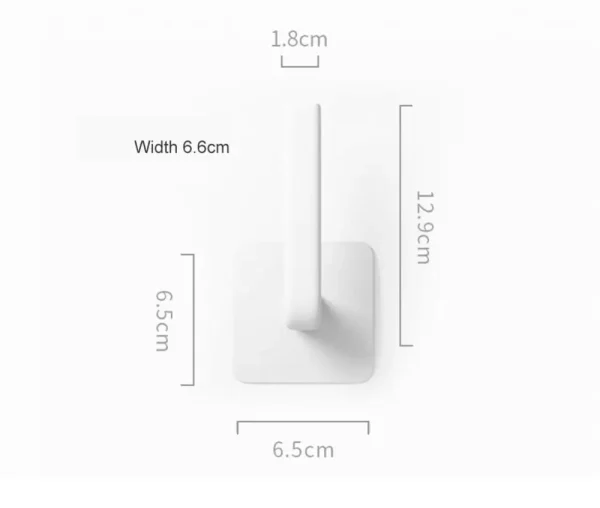 Self-adhesive L-shaped Wall Hook Kitchen Under Cabinet Paper Roll Rack Towel Holder Bathroom Toilet Paper Holders Storage Rack 6