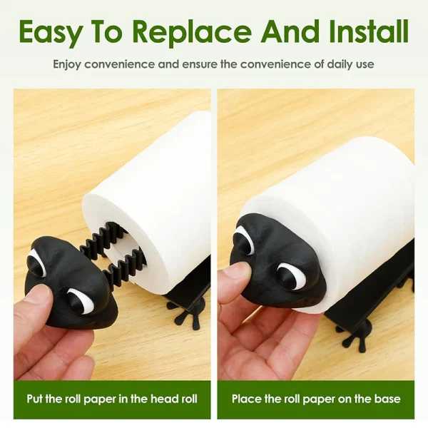 Creative Animal Shape Roll Paper Rack Bathroom Free Standing Animal Toilet Paper Holder Bathroom Accessories 4