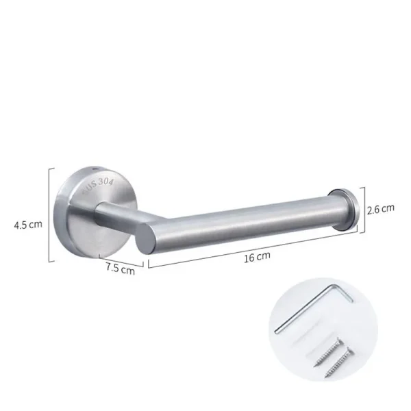 Stainless Toilet Roll Paper Towel Holder  Rack hanger wall mount drill Gold silver black Bathroom Tissue wc  Organizers 2