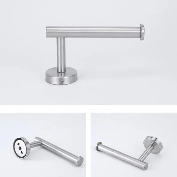 Stainless Toilet Roll Paper Towel Holder  Rack hanger wall mount drill Gold silver black Bathroom Tissue wc  Organizers 3