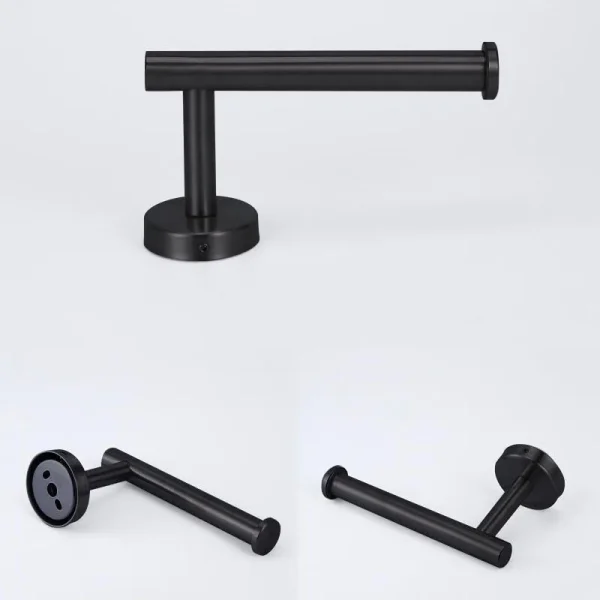 Stainless Toilet Roll Paper Towel Holder  Rack hanger wall mount drill Gold silver black Bathroom Tissue wc  Organizers 4