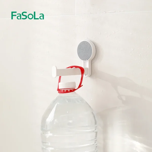 FaSoLa Toilet Paper Holder Self Adhesive Round Tissue Roll Holders Wall Mount Toilet Paper Roll Dispenser Bathroom 3