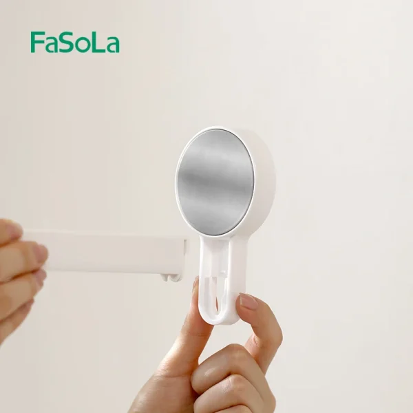 FaSoLa Toilet Paper Holder Self Adhesive Round Tissue Roll Holders Wall Mount Toilet Paper Roll Dispenser Bathroom 6