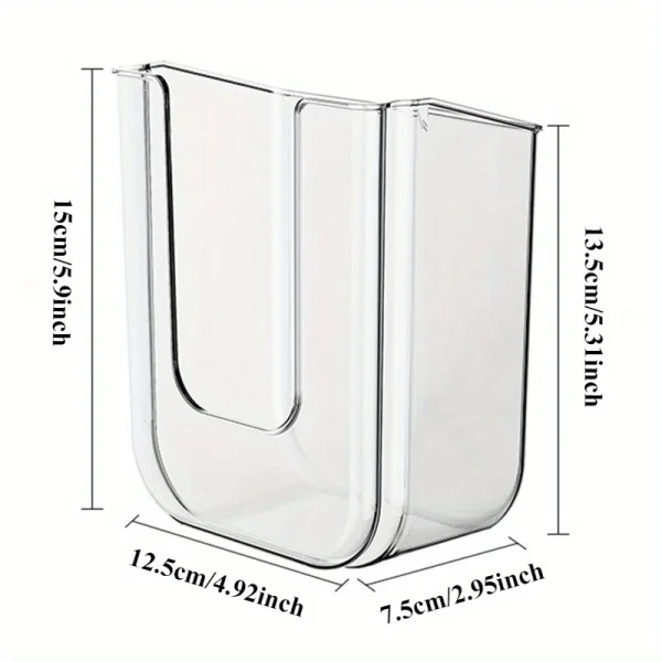 Wall-Mounted Wet Wipe Dispenser - Self-Adhesive Plastic Holder, Large Opening, Strong Load Capacity For Bathroom Tissue Storage 3