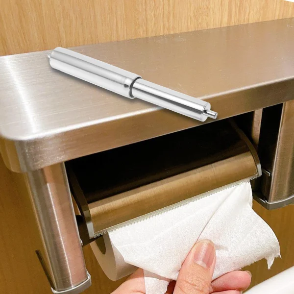 Plastic Retractable Paper Roller Paper Holder Accessory Toilet Paper Roll Rod Bathroom Fixture Tissue Dispenser 3