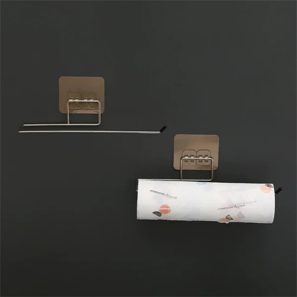 Toilet Paper Holder Bathroom Storage Paper Towel Holder Kitchen Wall Hook Toilet Paper Stand Home Organizer Toilet Accessories 4