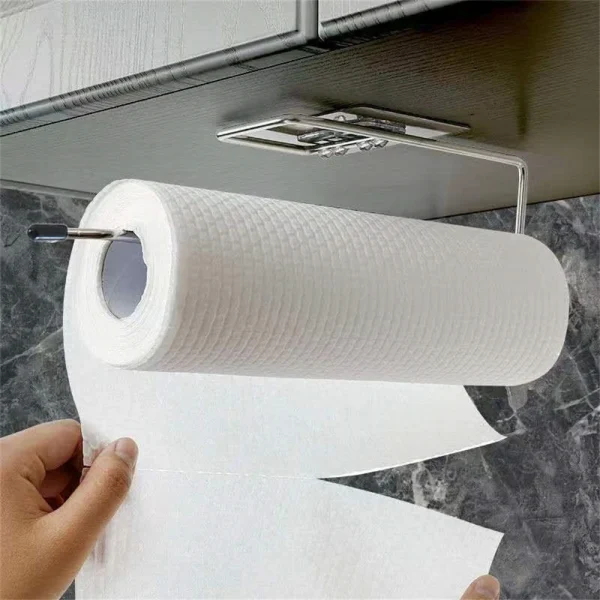 Toilet Paper Holder Bathroom Storage Paper Towel Holder Kitchen Wall Hook Toilet Paper Stand Home Organizer Toilet Accessories 6