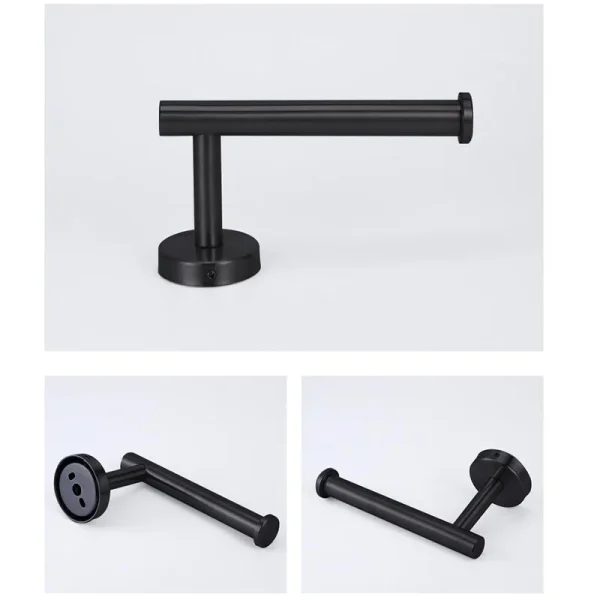 Self-Adhesive Stainless Steel Toilet Roll Paper Towel Toilet wall Mount Holder Organizers Punch-Free Rack Tissue Accessories U26 5