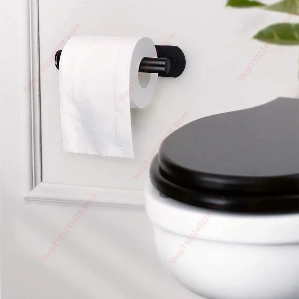 Self Adhesive toilet paper roll holder stand Wall Mount  stainless steel Tissue Towel Roll Dispenser Bath Kitchen Accessories WC 3