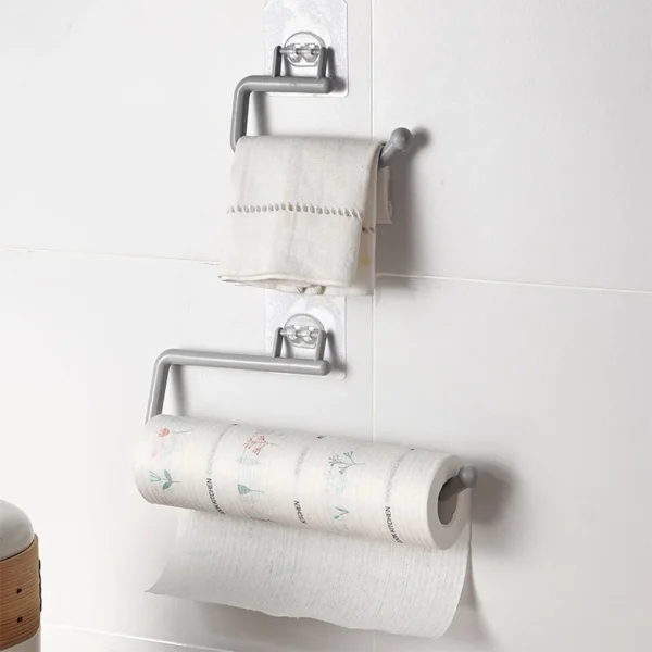 Adjustable Toilet Paper Holder Self-Adhesive Kitchen Toilet Roll Holder Wc Paper Towel Plastic Rack For Bathroom Tissue Storage 3