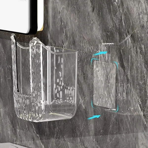 Punch-Free Toilet Paper Holder Box Waterproof Storage Toilet Paper Storage Rack Paper Towel Kitchen Bathroom Storage Box 4