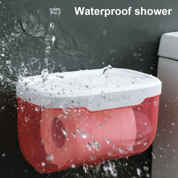 Wall Mount Bathroom Tissue Box Waterproof Storage Toilet Paper Storage Rack Organizer Paper Towel Holder Home Toilet Tissue Box 3