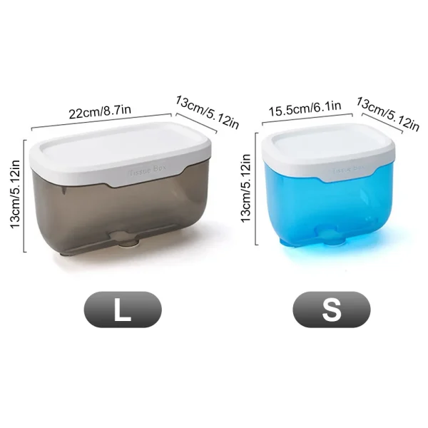 Wall Mount Bathroom Tissue Box Waterproof Storage Toilet Paper Storage Rack Organizer Paper Towel Holder Home Toilet Tissue Box 6