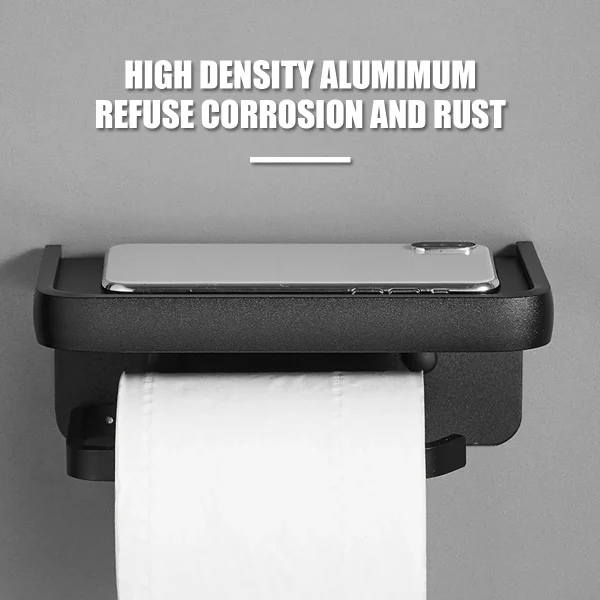 Stainless Steel Toilet Paper Holder Wall Mounted Self Adhesive Bathroom Tissue Roll Towel No Punching Kitchen Aluminum Rack 5