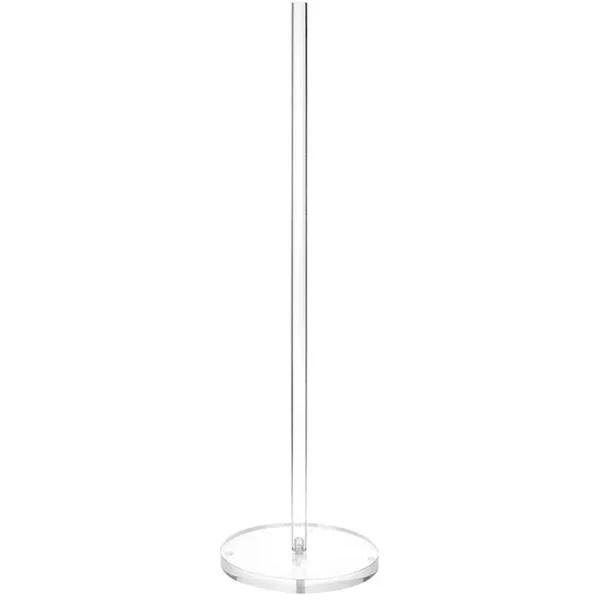 Standing Reserve Tissue Roll Holder Acrylic Freestanding Toilet Paper Holder Vertical Modern for Toilet Spare Rolls Storage 2