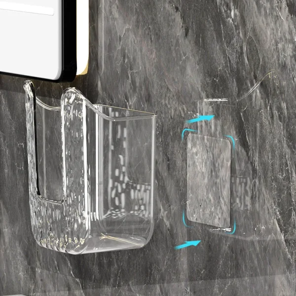 Punch-Free Toilet Paper Holder Box Waterproof Storage Toilet Paper Storage Rack Paper Towel Kitchen Bathroom Storage Box Tools 4