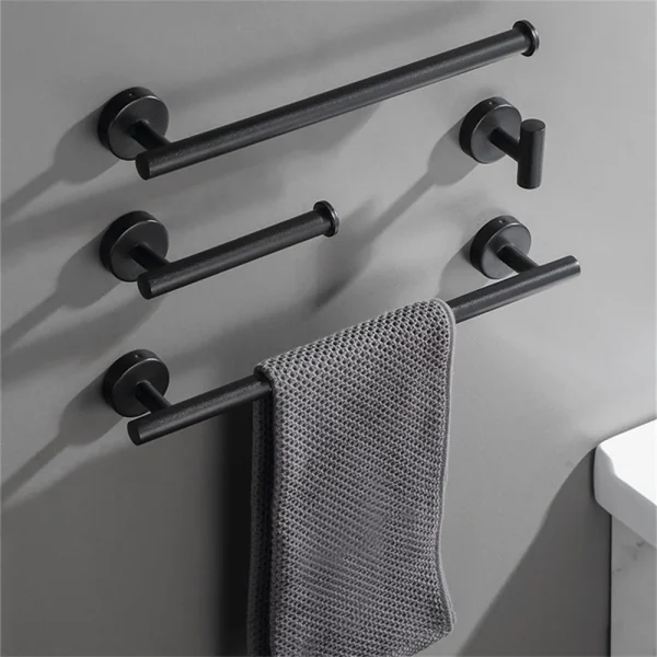 No Punching Wall Mounted Toilet Paper Holder Rustproof Anticorrosion Stainless Steel Bathroom Kitchen Roll Paper Toilet Holder 2