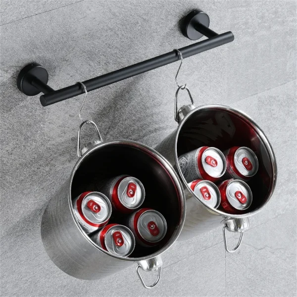 No Punching Wall Mounted Toilet Paper Holder Rustproof Anticorrosion Stainless Steel Bathroom Kitchen Roll Paper Toilet Holder 5
