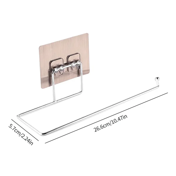 Kitchen Toilet Paper Holder Tissue Holder Hanging Bathroom Toilet Paper Holder Roll Paper Holder Towel Rack Storage Rack 3