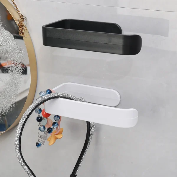 4/1PCS Bathroom Self-adhesive Toilet Paper Rack Wall Mounted Kitchen Towels Cling Film Hanger Without Punching Plastic Holder 4