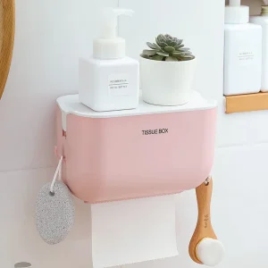 Wall Mounted Toilet Paper Holder Stand Waterproof Paper Towel Dispenser Holder Tissue Box Toilet Roll Holder For Toilet Paper 1