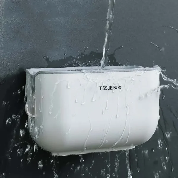 Wall Mounted Toilet Paper Holder Stand Waterproof Paper Towel Dispenser Holder Tissue Box Toilet Roll Holder For Toilet Paper 4