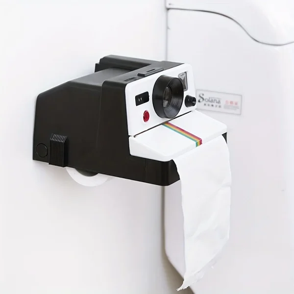 1Pcs Retro Film Camera Shape Creative Tissue Boxes Bathroom Toilet Roll Paper Holder Box Home Decoration 6
