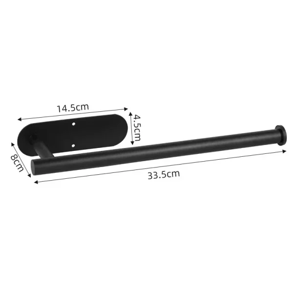 Adhesive Toilet Paper Holder Stainless Steel Wall Mount Kitchen Roll Towel Rack Napkin Dispenser Absorbent Stand Tissue Hanger 4