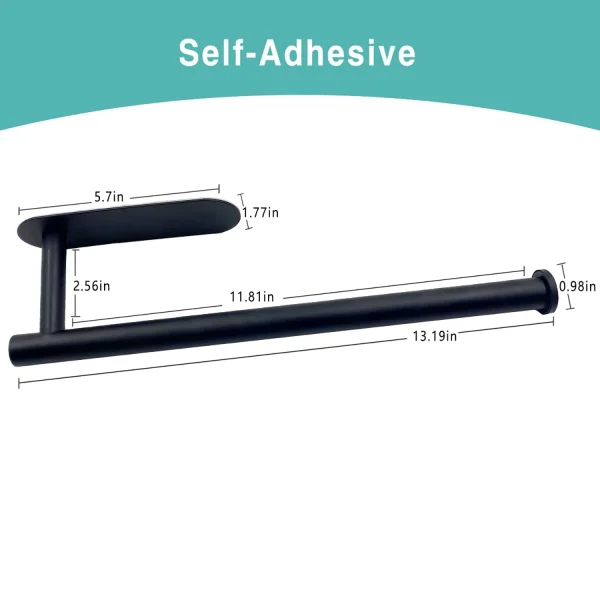 Kitchen Paper Towel Holder Adhesive Tissue Hanger Toilet Roll Paper Dispenser Cabinet Storage Napkin Rack Bathroom Accessories 3