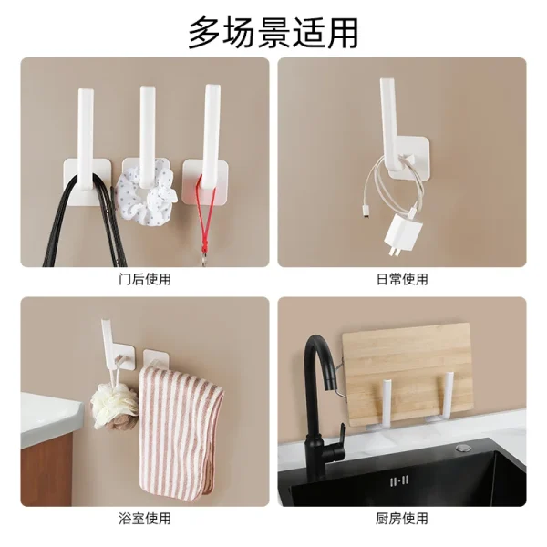 1/2pcs Adhesive Toilet Roll Paper Holder Organizer Wall Mount Storage Stand Kitchen Bathroom No Drill Tissue Towel Dispenser 4