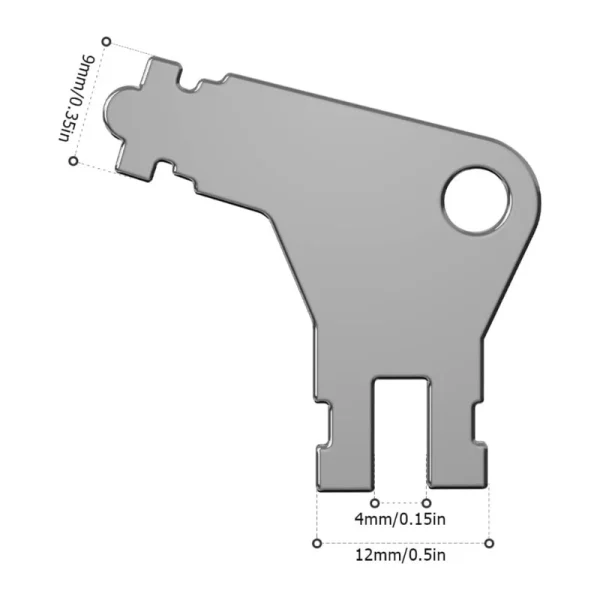 Universal Convenient Toilet Paper Dispenser Key Replacement Durable Toilet Tissue Dispenser Key Bathroom Accessories 6