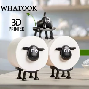 1pc/3pc Cute Sheep Dog Shape Toilet Tissue Rack Free Standing Storage Roll Paper Holder Animal Shape Decorative Toilet Paper Rac 1
