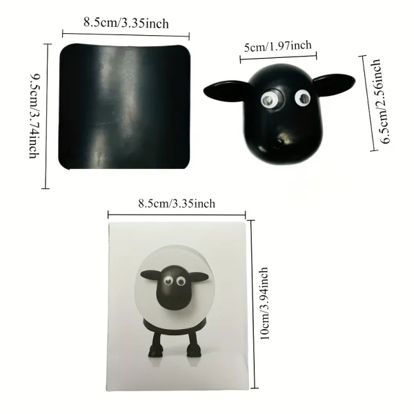 1pc/3pc Cute Sheep Dog Shape Toilet Tissue Rack Free Standing Storage Roll Paper Holder Animal Shape Decorative Toilet Paper Rac 3
